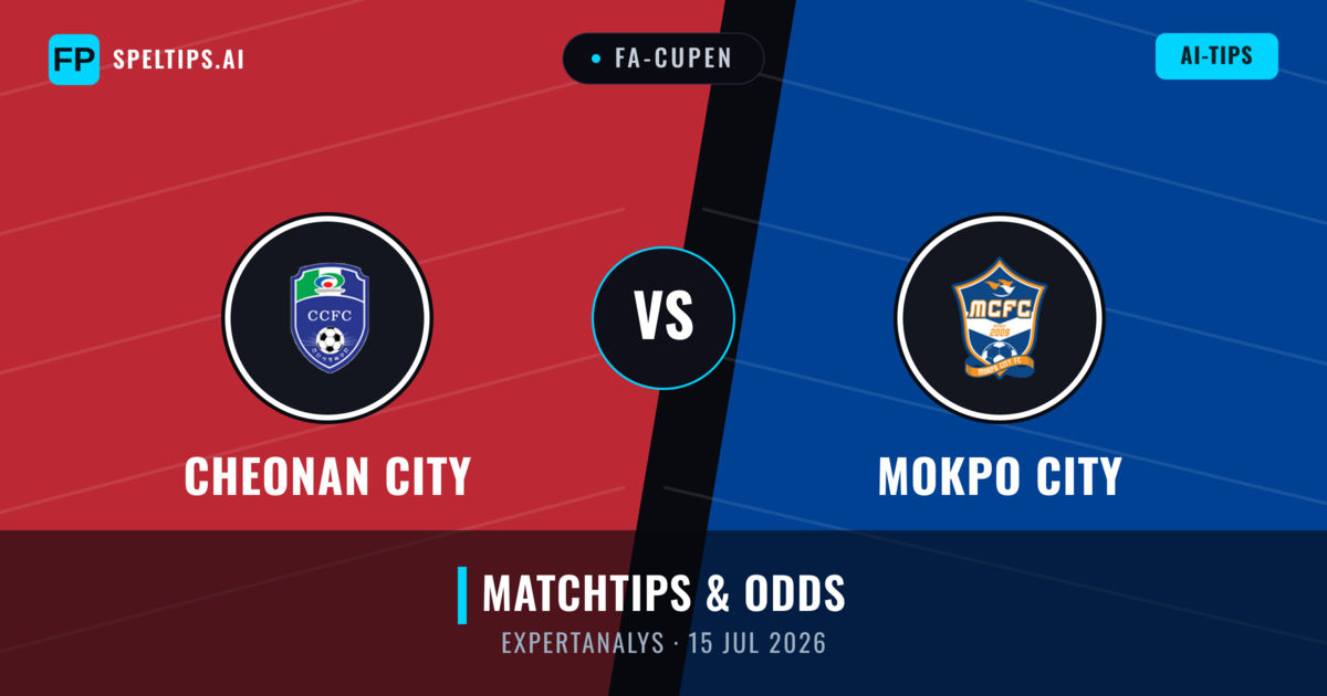 Cheonan City vs Mokpo City — matchtips och förhandstitt