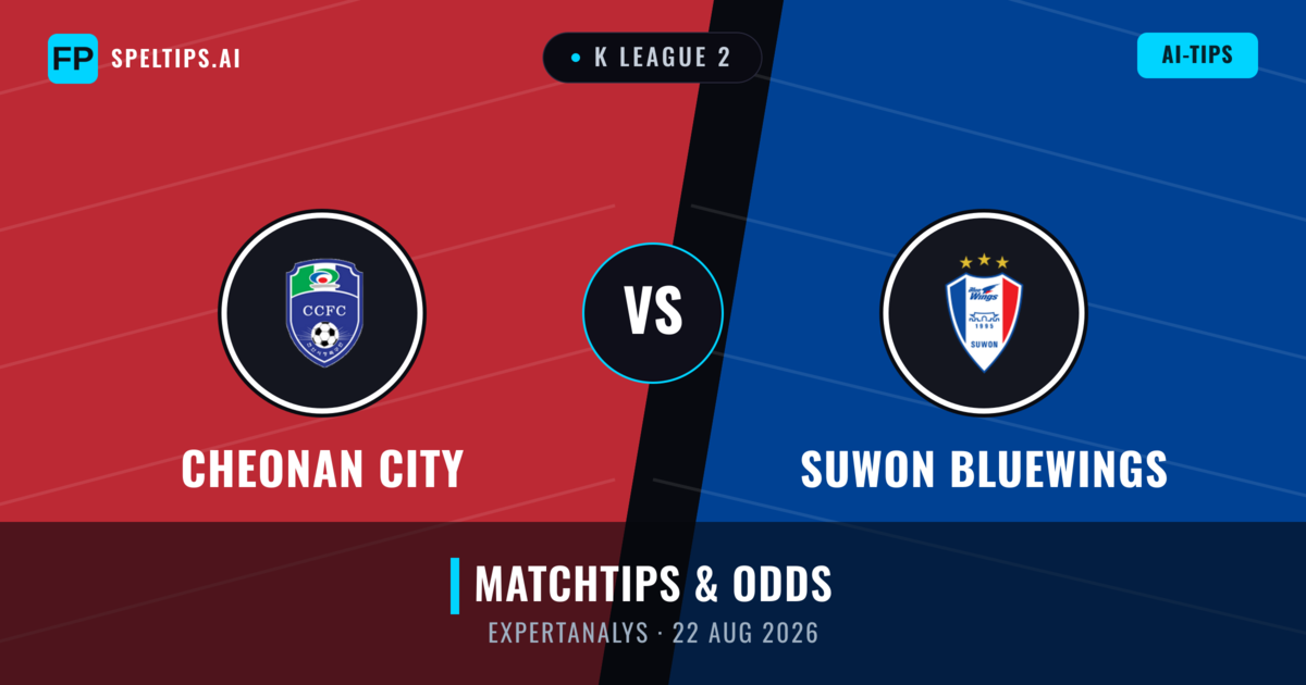 Cheonan City vs Suwon Bluewings — matchtips och förhandstitt