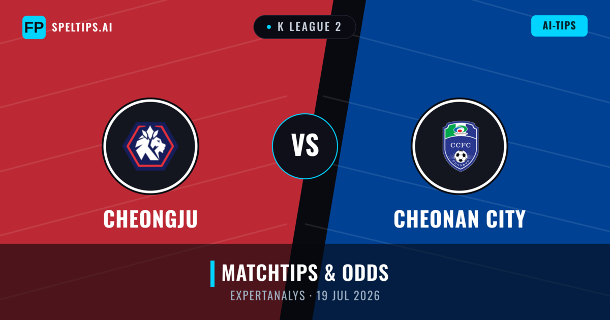 Cheongju vs Cheonan City — matchtips och förhandstitt