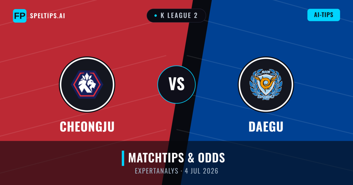 Cheongju vs Daegu — matchtips och förhandstitt
