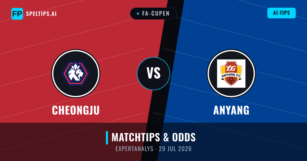 Cheongju vs Anyang — matchtips och förhandstitt