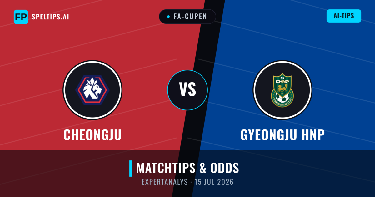 Cheongju vs Gyeongju HNP — matchtips och förhandstitt