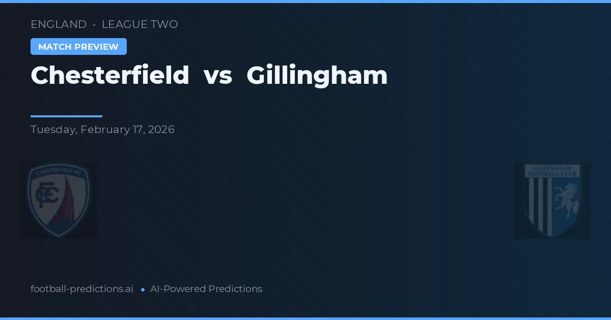 Chesterfield vs Gillingham — matchtips och förhandstitt