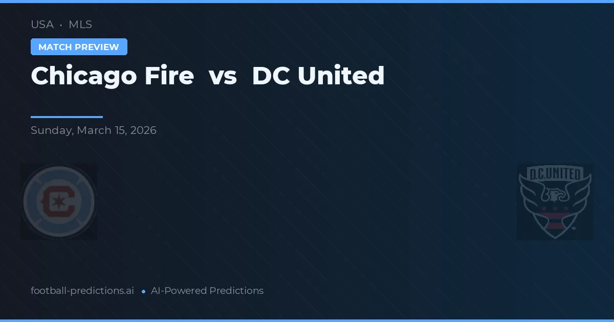 Chicago Fire vs DC United — matchtips och förhandstitt