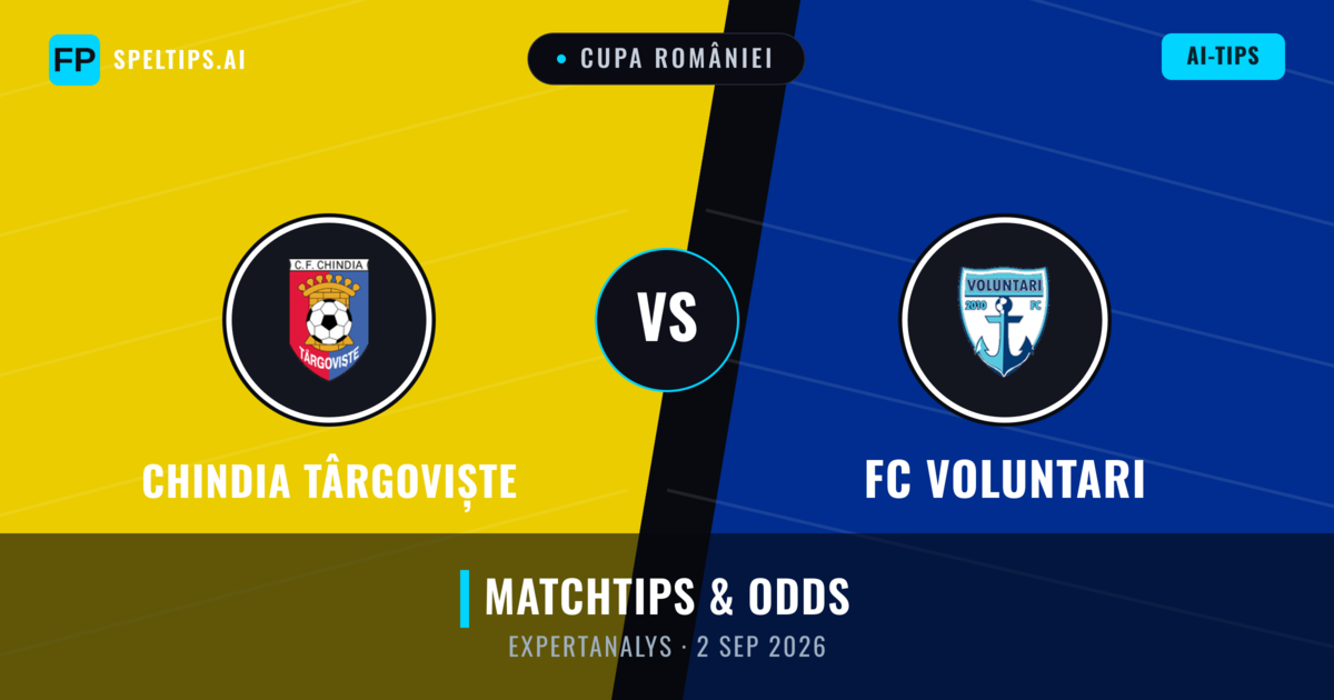 Chindia Târgoviște vs FC Voluntari — matchtips och förhandstitt