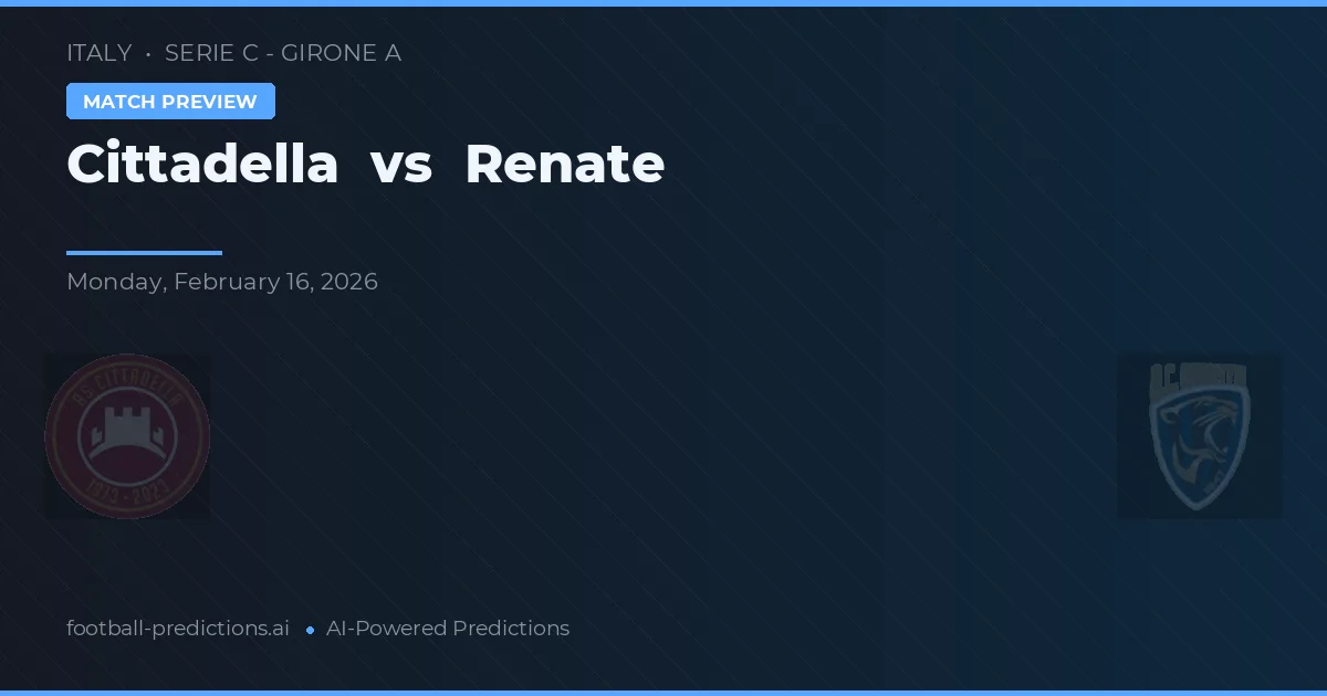 Cittadella vs Renate — matchtips och förhandstitt