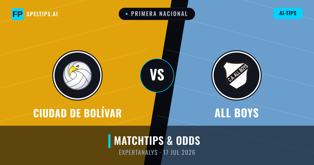 Ciudad de Bolívar vs All Boys — matchtips och förhandstitt