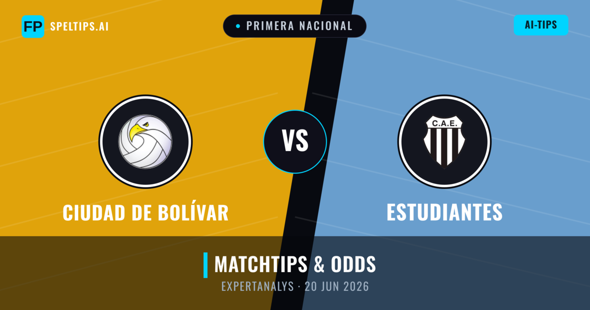Ciudad de Bolívar vs Estudiantes — matchtips och förhandstitt