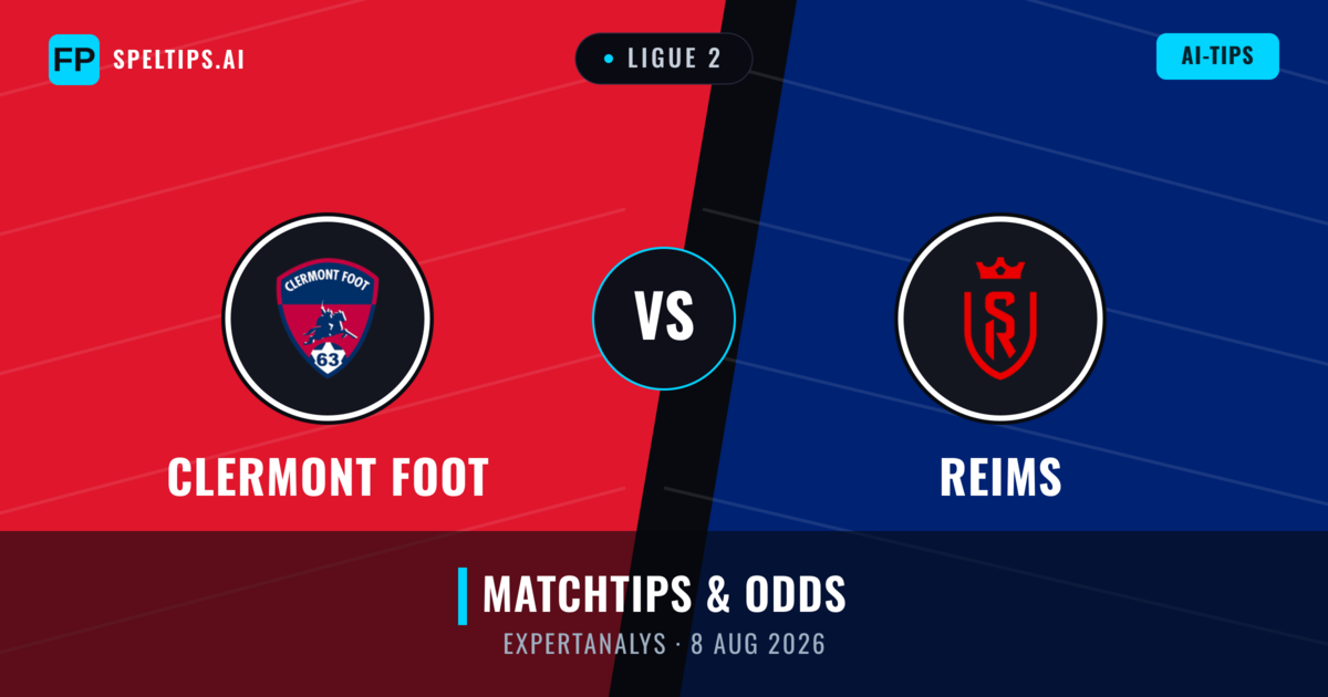 Clermont Foot vs Reims — matchtips och förhandstitt