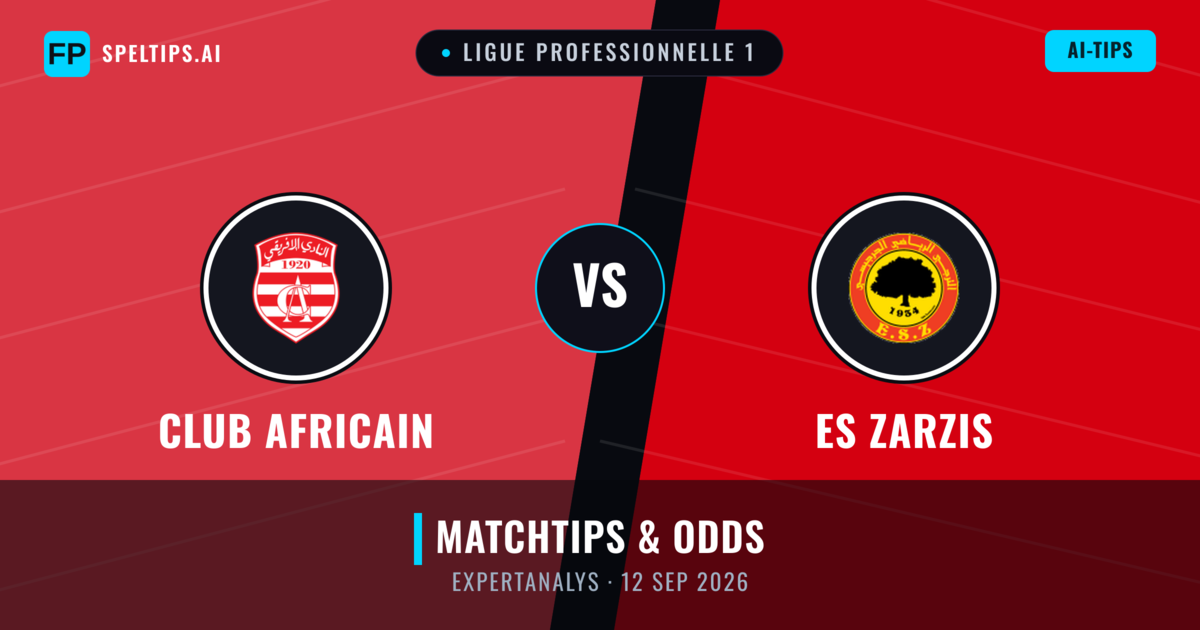 Club Africain vs ES Zarzis — matchtips och förhandstitt