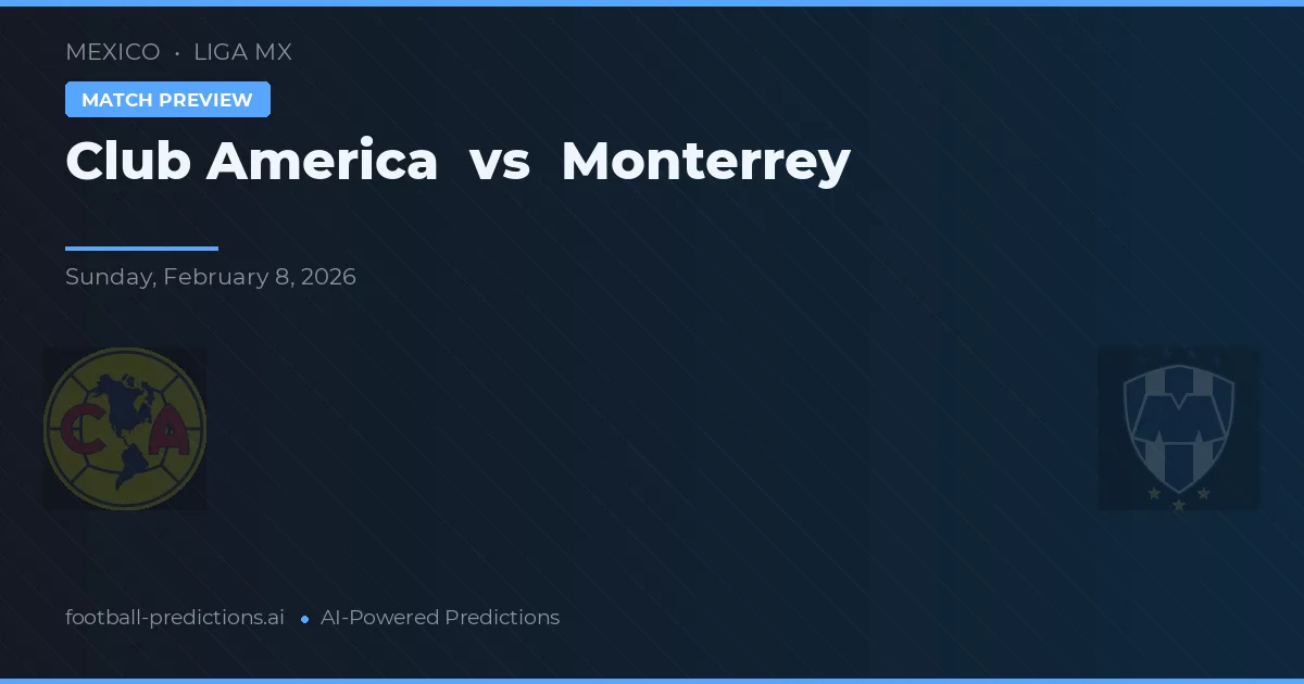Club America vs Monterrey — matchtips och förhandstitt