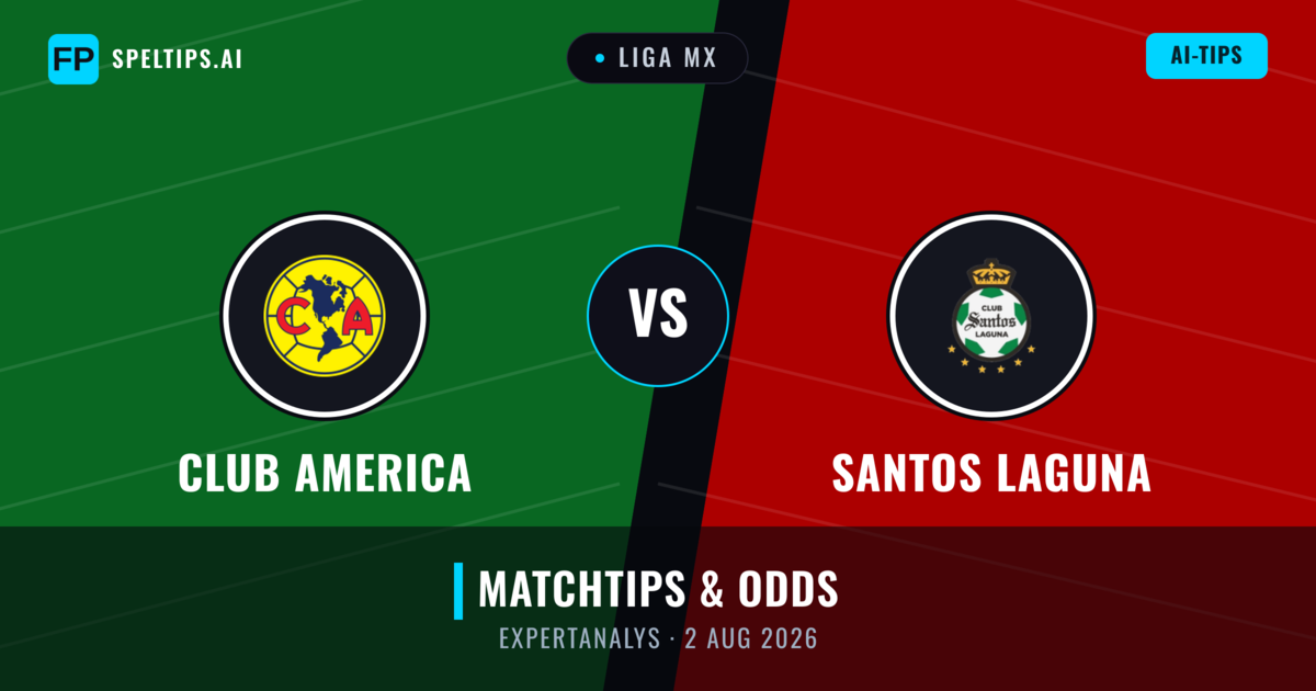 Club America vs Santos Laguna — matchtips och förhandstitt