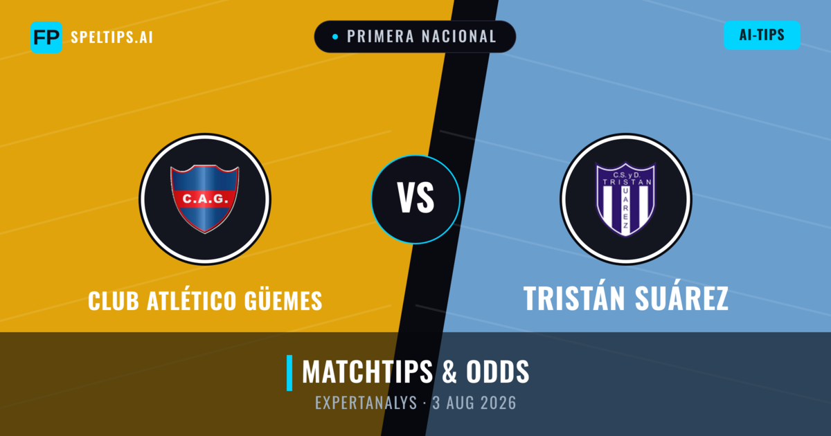 Club Atlético Güemes vs Tristán Suárez — matchtips och förhandstitt