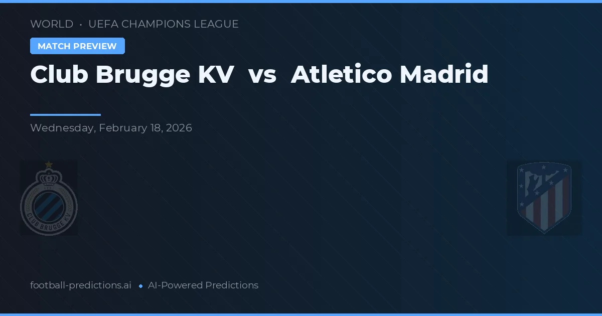 Club Brugge KV vs Atlético Madrid — matchtips och förhandstitt