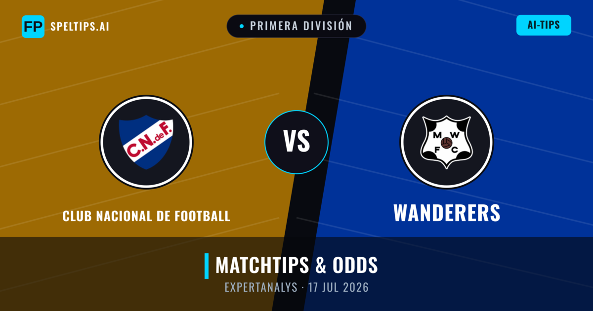 Club Nacional de Football vs Wanderers — matchtips och förhandstitt