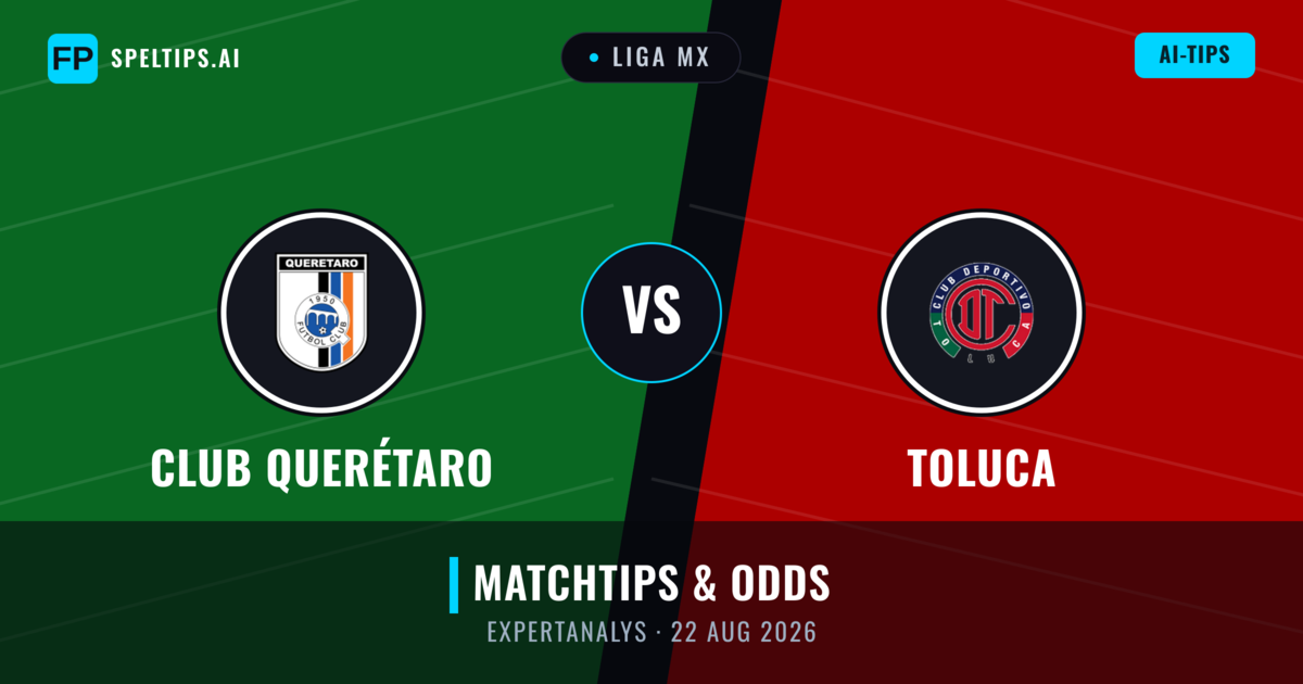 Club Querétaro vs Toluca — matchtips och förhandstitt