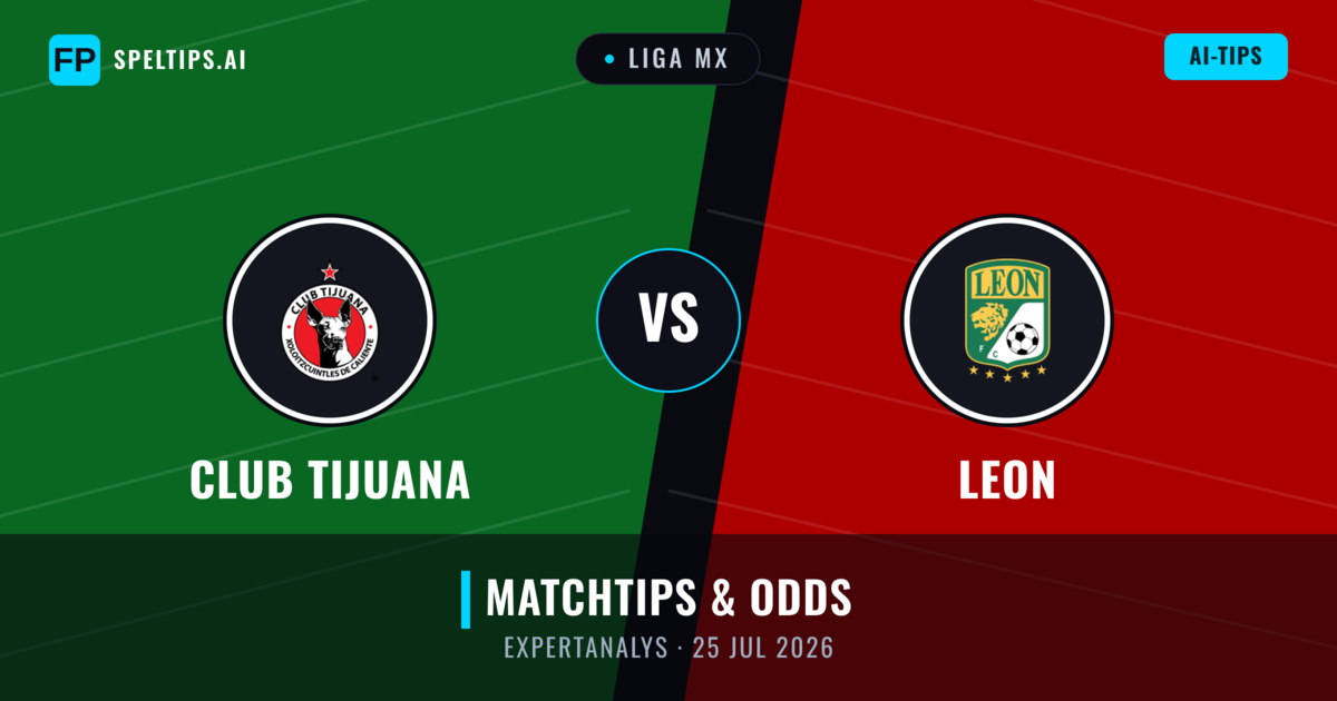 Club Tijuana vs Leon — matchtips och förhandstitt