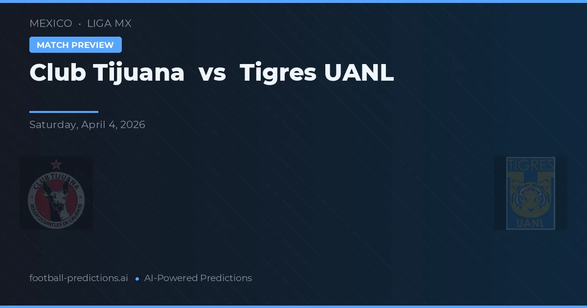 Club Tijuana vs Tigres UANL — matchtips och förhandstitt