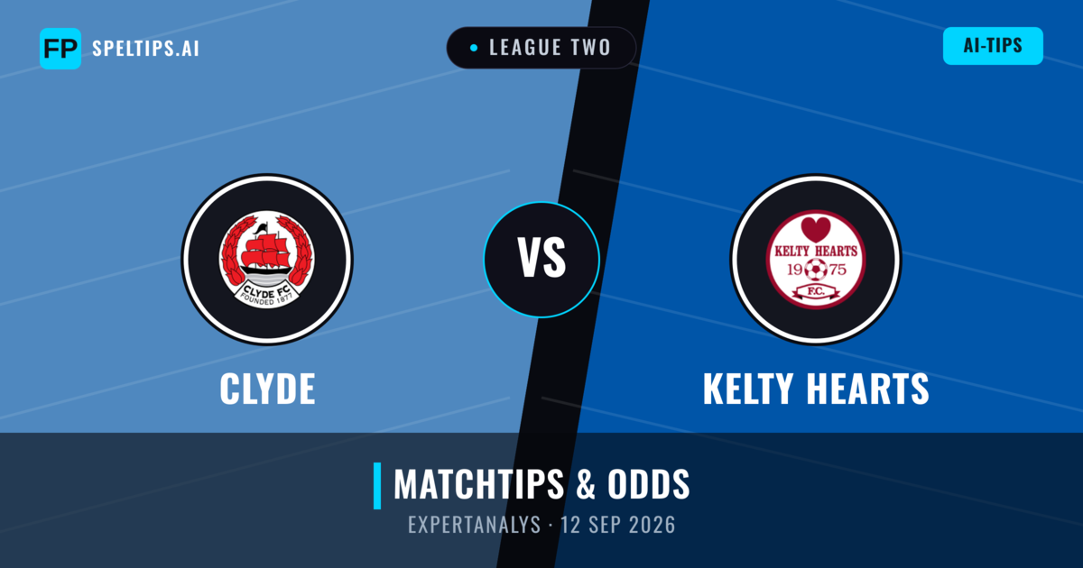 Clyde vs Kelty Hearts — matchtips och förhandstitt