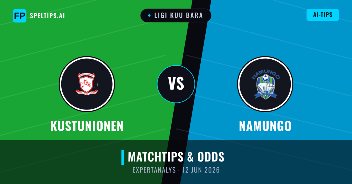 Kustunionen vs Namungo — matchtips och förhandstitt