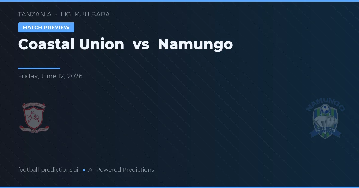 Kustunionen vs Namungo — matchtips och förhandstitt