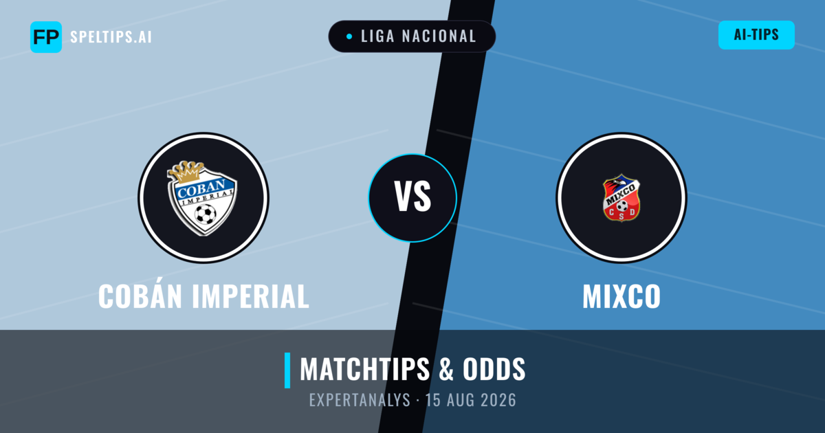 Cobán Imperial vs Mixco — matchtips och förhandstitt