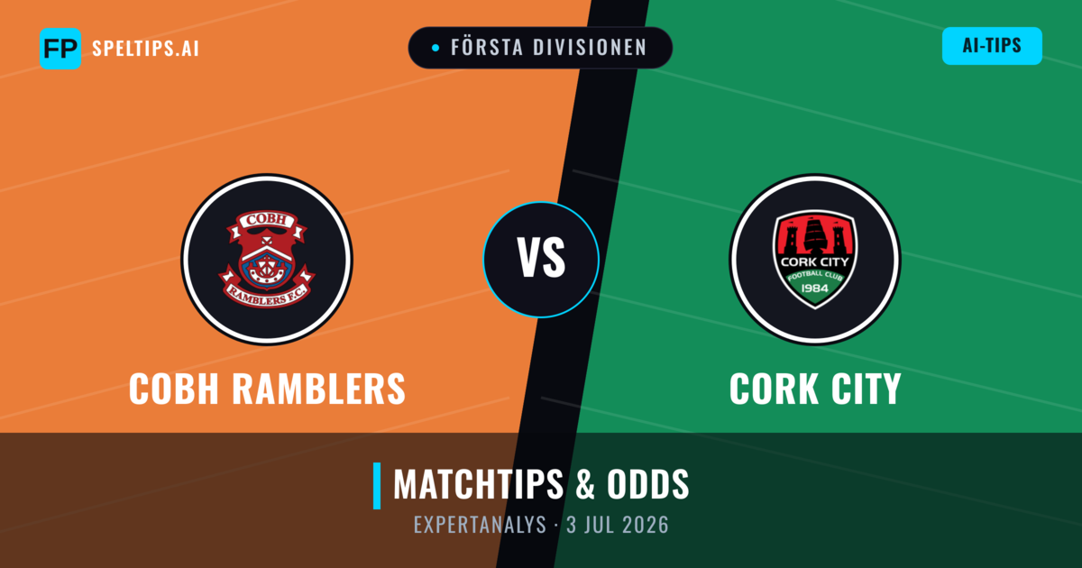 Cobh Ramblers vs Cork City — matchtips och förhandstitt