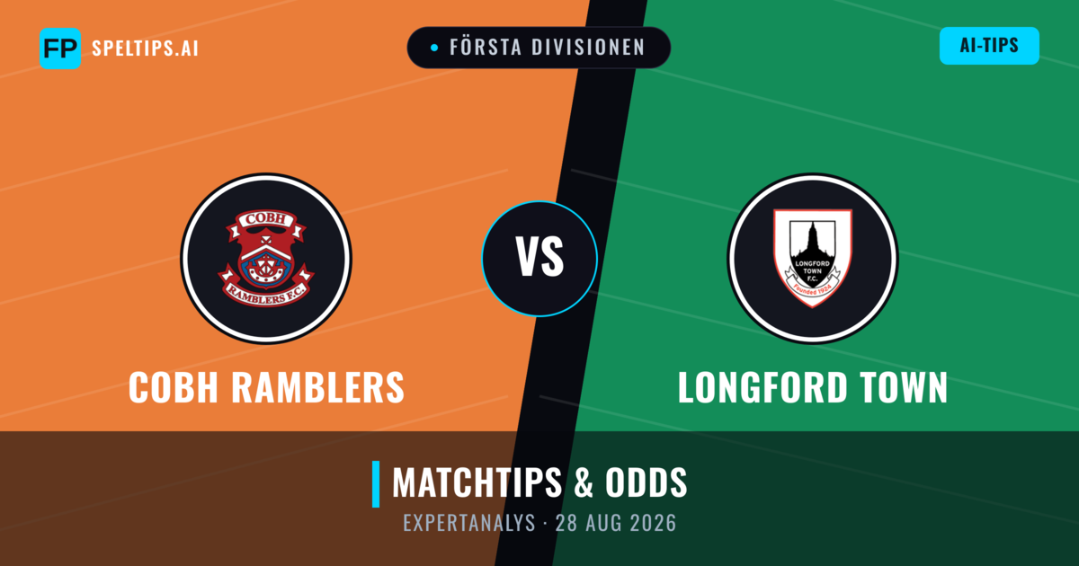 Cobh Ramblers vs Longford Town — matchtips och förhandstitt