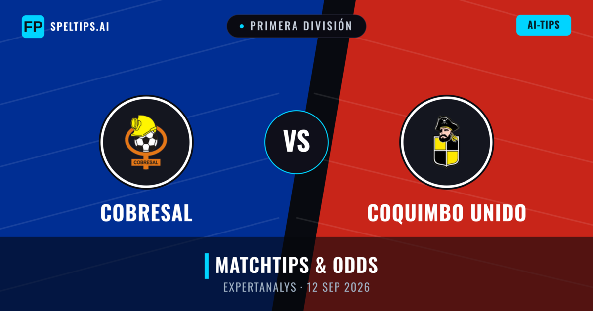 Cobresal vs Coquimbo Unido — matchtips och förhandstitt
