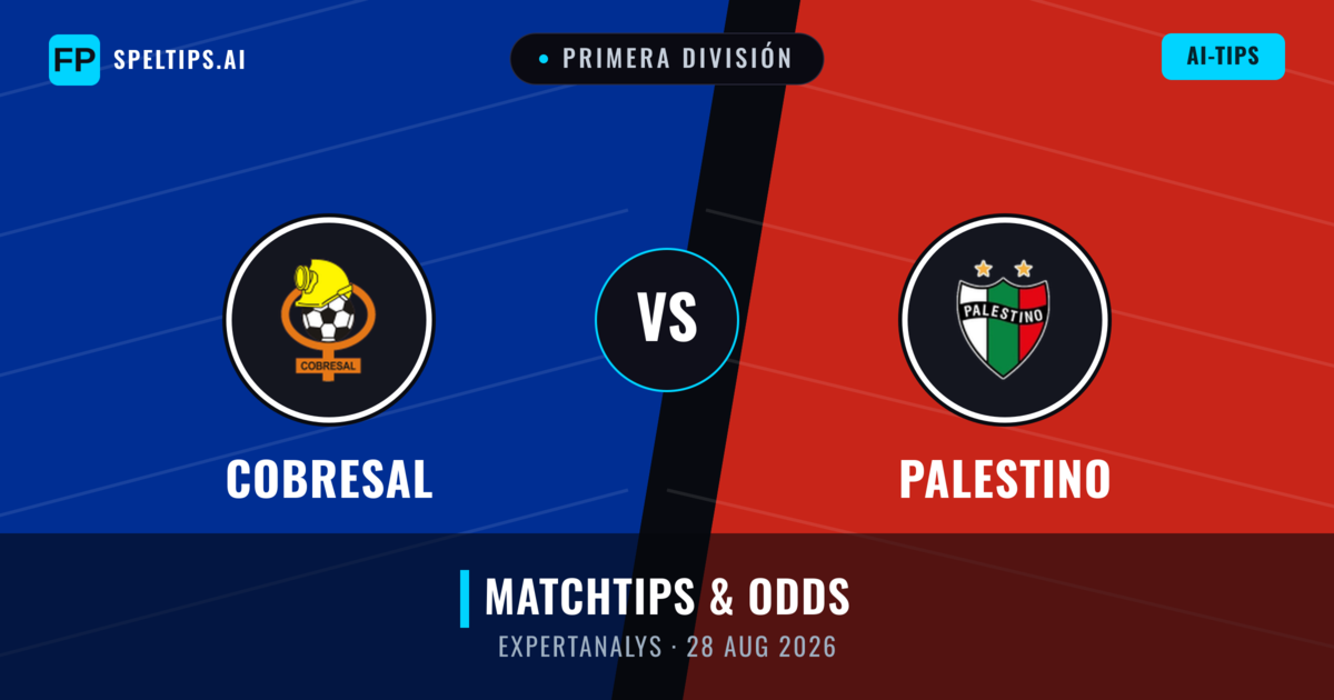 Cobresal vs Palestino — matchtips och förhandstitt