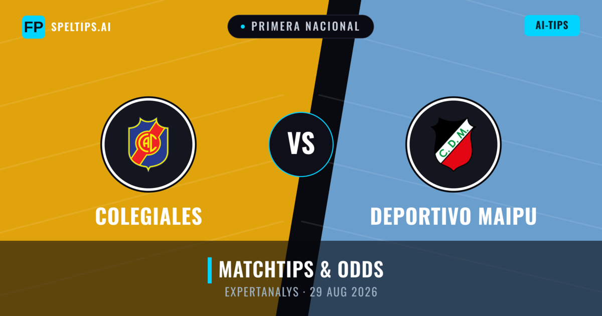 Colegiales vs Deportivo Maipu — matchtips och förhandstitt