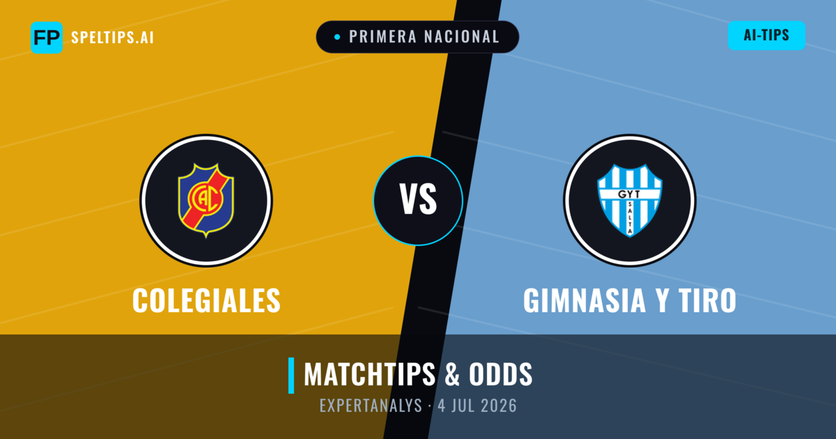Colegiales vs Gimnasia y Tiro — matchtips och förhandstitt