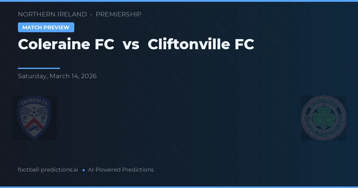 Coleraine FC vs Cliftonville FC — matchtips och förhandstitt
