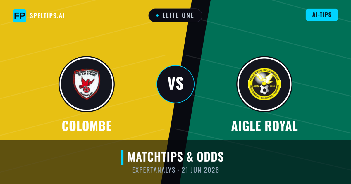 Colombe vs Aigle Royal — matchtips och förhandstitt