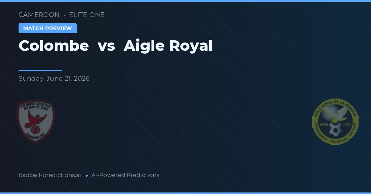 Colombe vs Aigle Royal — matchtips och förhandstitt