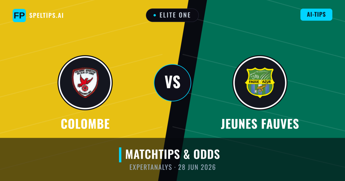 Colombe vs Jeunes Fauves — matchtips och förhandstitt