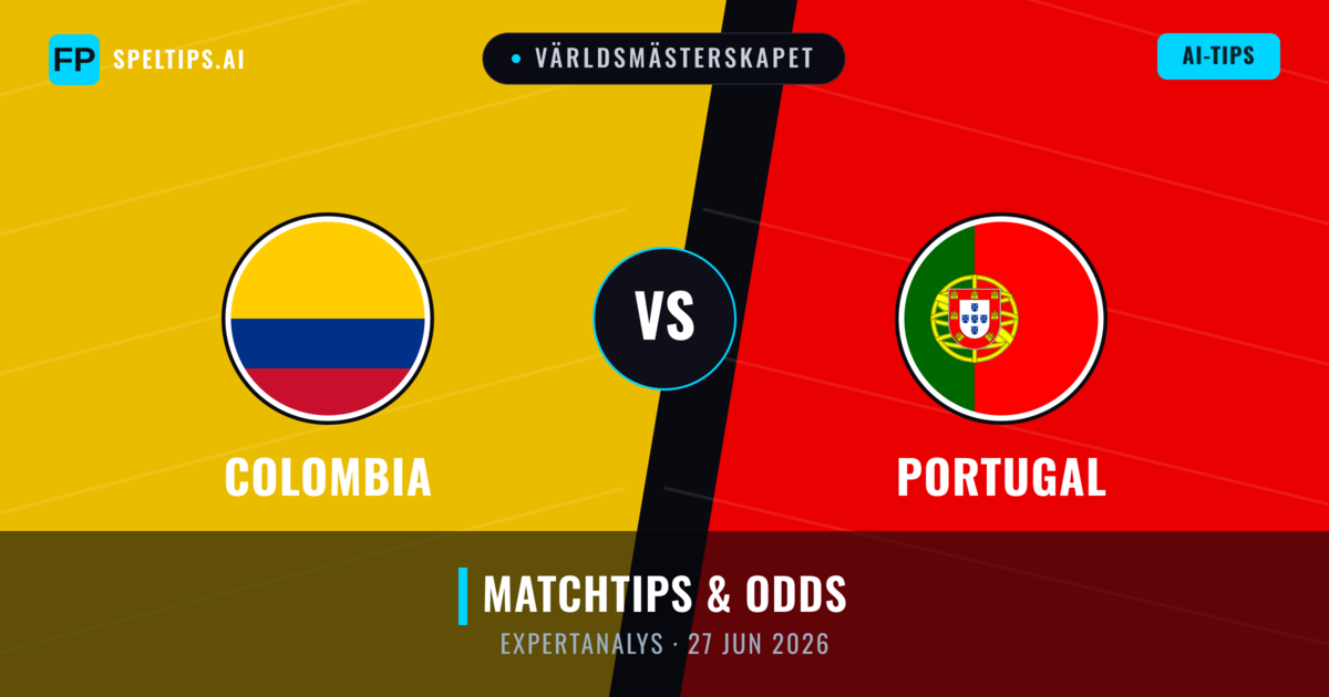 Colombia vs Portugal — matchtips och förhandstitt