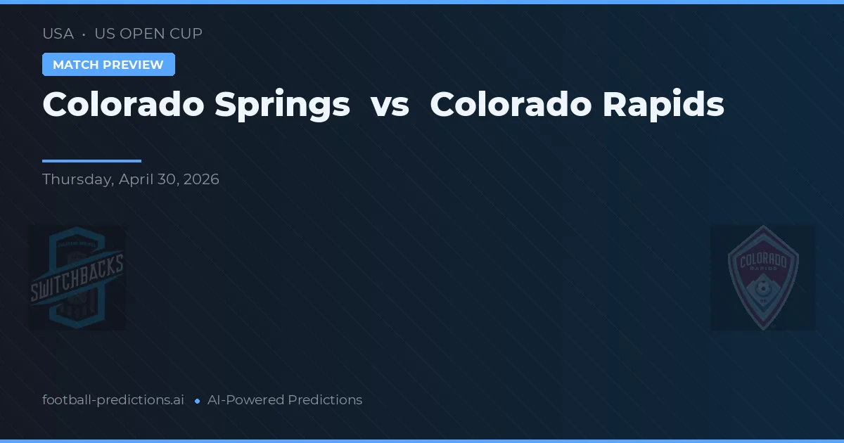 Colorado Springs vs Colorado Rapids — matchtips och förhandstitt