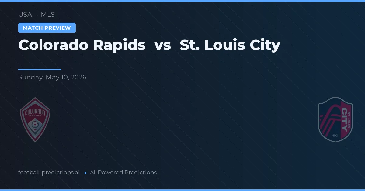 Colorado Rapids vs St. Louis City — matchtips och förhandstitt