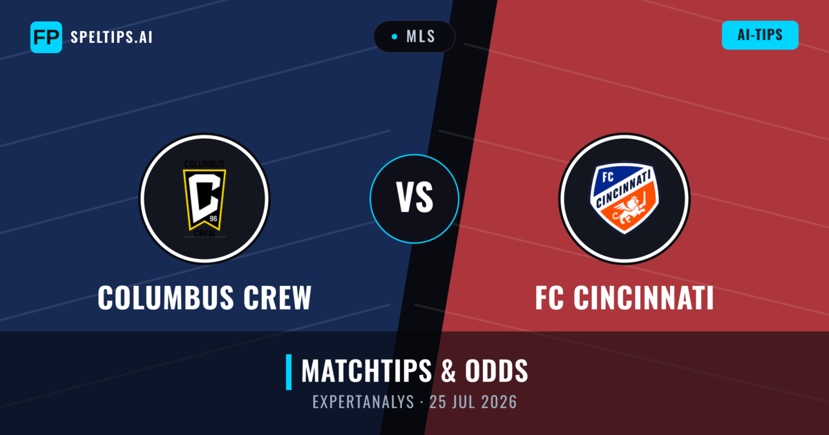 Columbus Crew vs FC Cincinnati — matchtips och förhandstitt