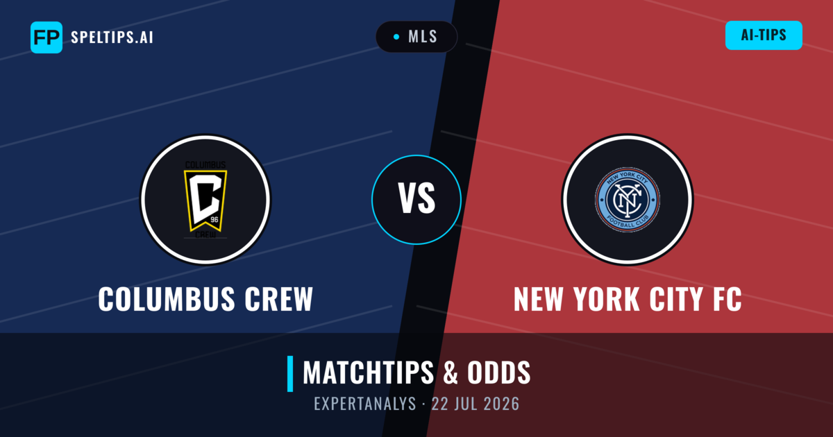 Columbus Crew vs New York City FC — matchtips och förhandstitt