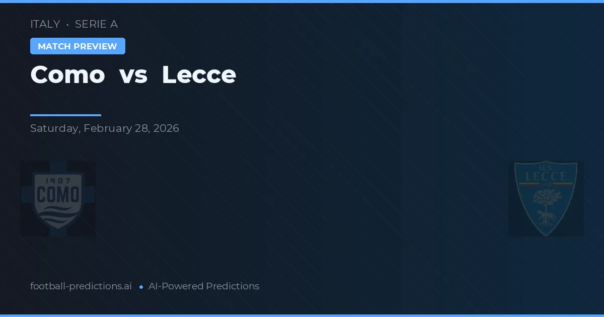 Como vs Lecce — matchtips och förhandstitt