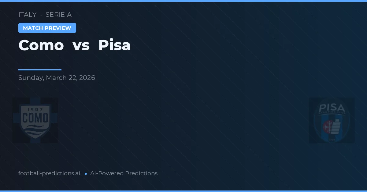 Como vs Pisa — matchtips och förhandstitt