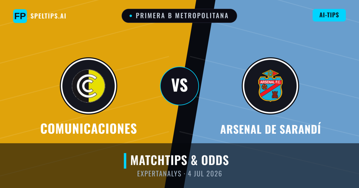 Comunicaciones vs Arsenal de Sarandí — matchtips och förhandstitt