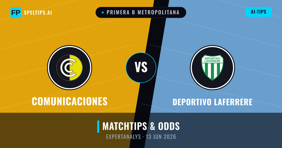 Comunicaciones vs Deportivo Laferrere — matchtips och förhandstitt