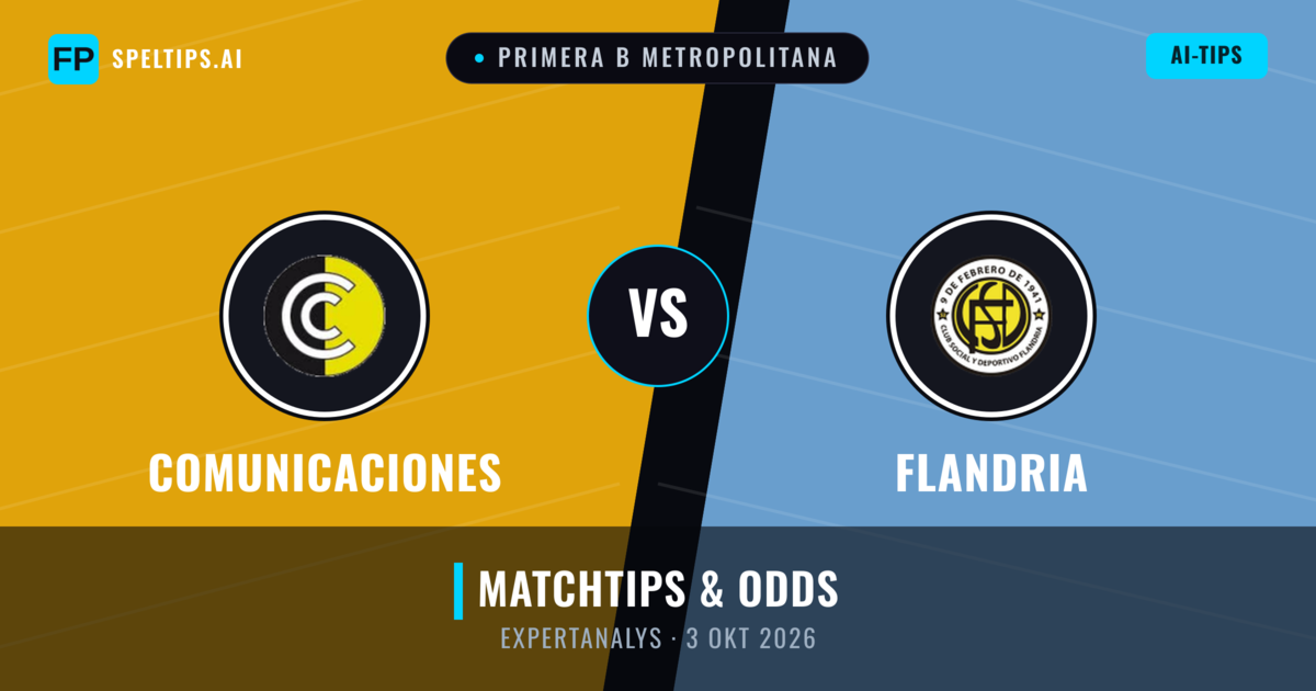 Comunicaciones vs Flandria — matchtips och förhandstitt