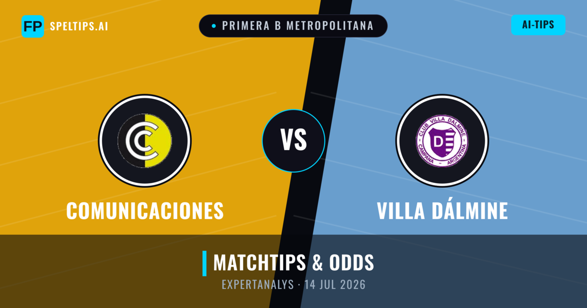 Comunicaciones vs Villa Dálmine — matchtips och förhandstitt