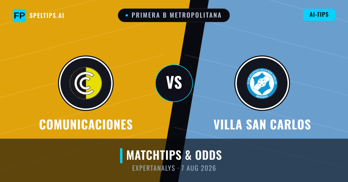 Comunicaciones vs Villa San Carlos — matchtips och förhandstitt