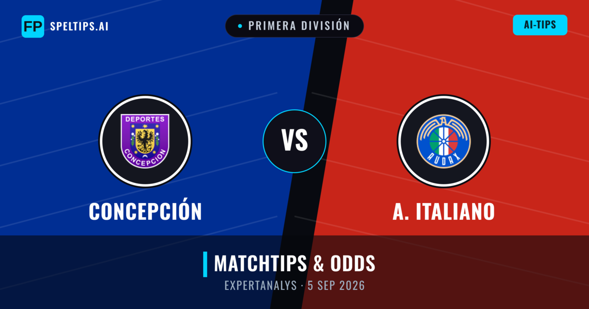 Concepción vs A. Italiano — matchtips och förhandstitt
