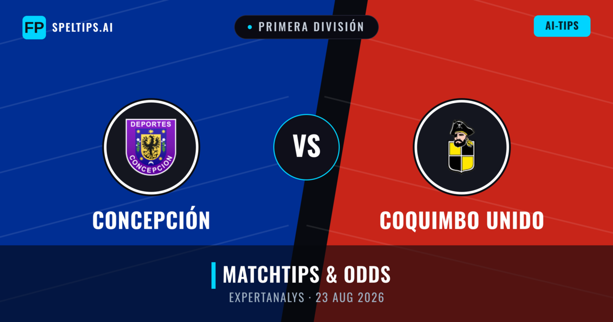 Concepción vs Coquimbo Unido — matchtips och förhandstitt